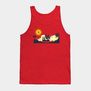 ship pirate skateboadr Tank Top